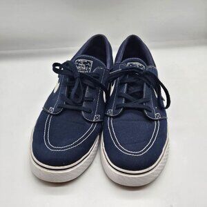 Nike Stefan Janoski Navy Blue Canvas Skateboarding Shoes Mens Size 12 615957-414